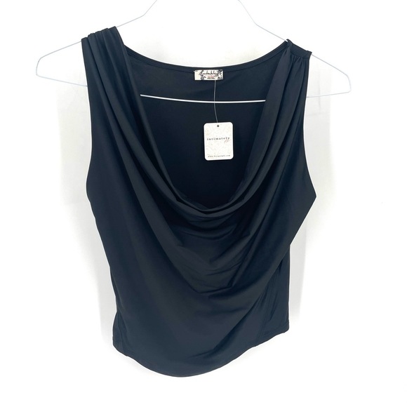 Intimately Free People NWT City Nights Tuck In Top Black - Picture 6 of 11